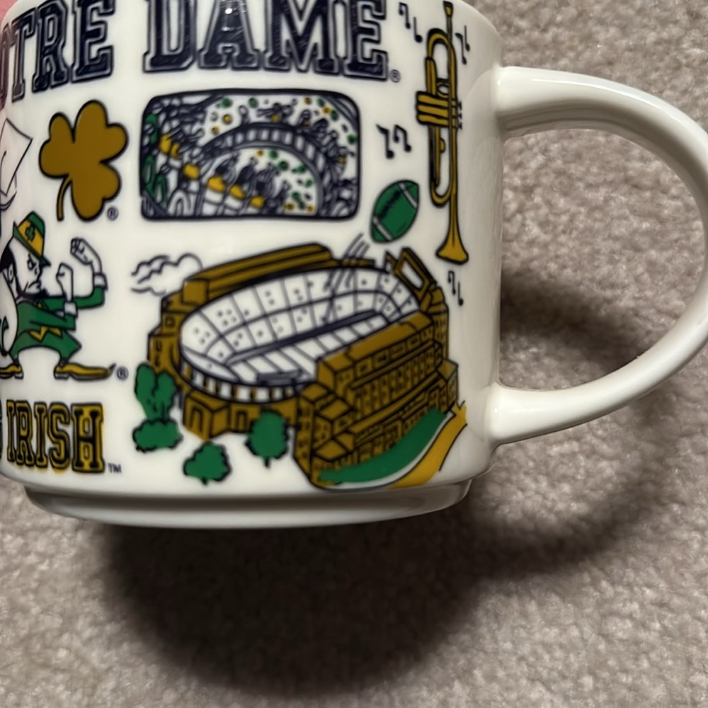 Starbucks Notre Dame Campus mug.  Brand new unused in box with SKU - Picture 7 of 9